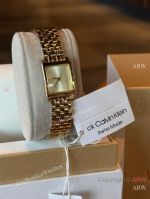 High Quality Replica CALVIN KLEIN Eternity Collection Gold 316 Stainless Steel Strap White Face Dial Stainless Steel Case Watch